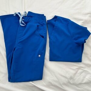 FIGS Royal Blue Scrub Set